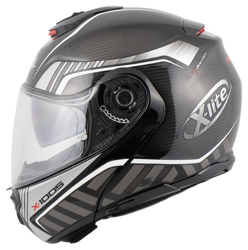 קסדה נפתחת לאופנוע X1005 CHEYENNE מבית X-LITE-שחור אפור