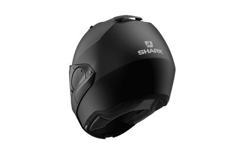 קסדה נפתחת לאופנוע EVO ES BLANK מבית SHARK-שחור מט
