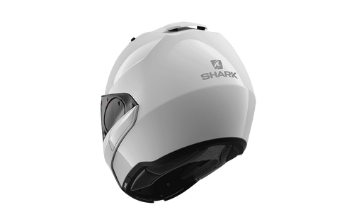 קסדה נפתחת לאופנוע EVO ES BLANK מבית SHARK-לבן