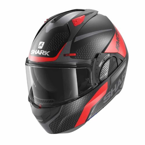 קסדה נפתחת EVO GT ENCKE מבית SHARK-שחור אדום