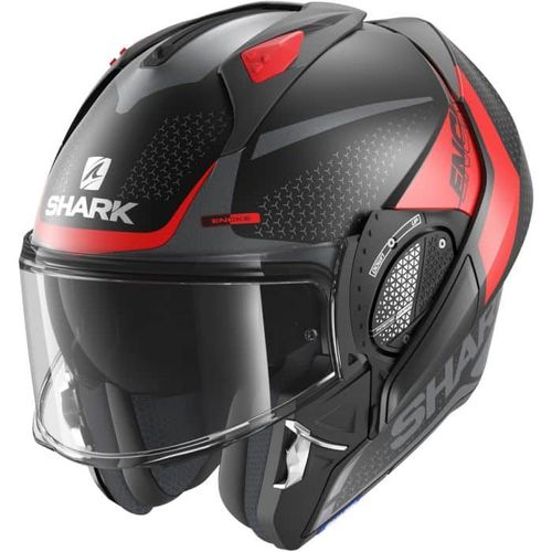 קסדה נפתחת EVO GT ENCKE מבית SHARK-שחור אדום