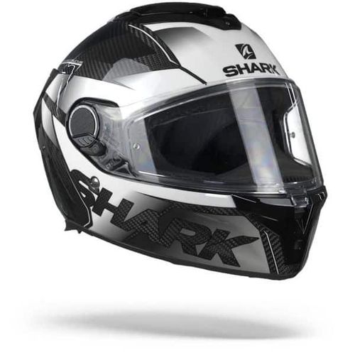 קסדה מלאה לאופנוע SPARTAN GT SHESTTER מבית SHARK-שחור לבן