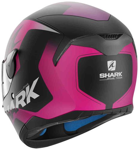 קסדה מלאה לאופנוע SKWAL TRION מבית SHARK- שחור ורוד