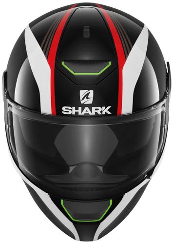 קסדה מלאה לאופנוע SKWAL SPINAX מבית SHARK- לבן אדום