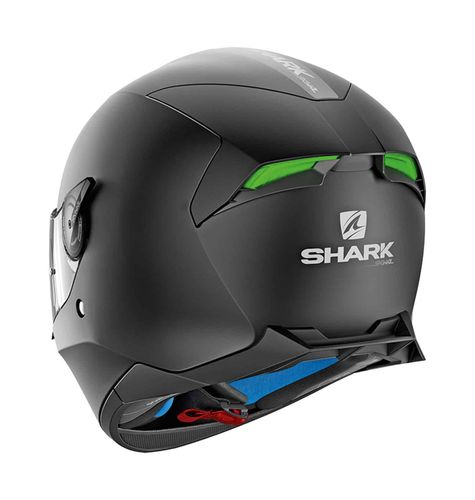 קסדה מלאה לאופנוע SKWAL 2 BLANK מבית SHARK-שחור מאט