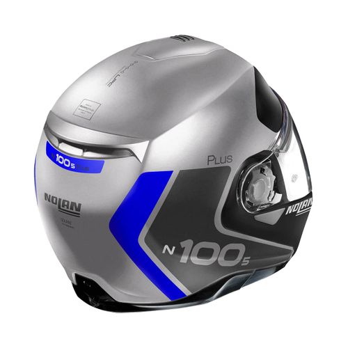 קסדה נפתחת לאופנוע N100-5  מבית NOLAN-שחור אפור כחול