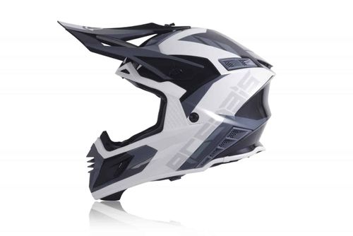 קסדת שטח לאופנוע X-TRACK מבית ACERBIS- לבן שחור