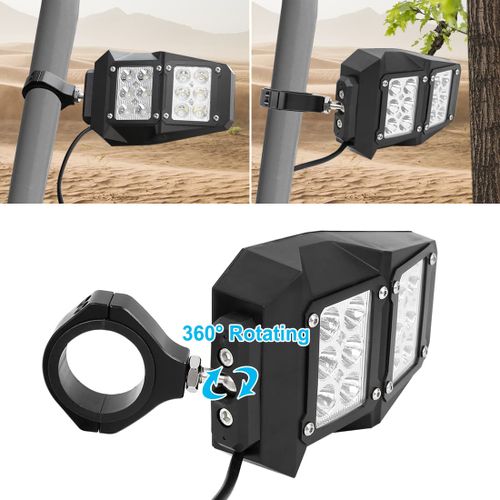 מראות צד עם מנורות LED