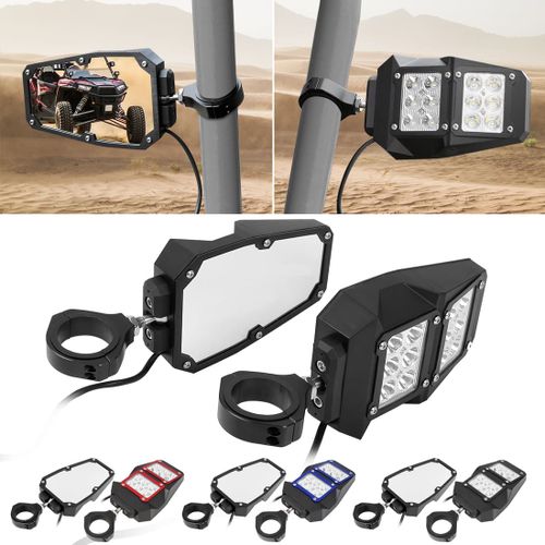 מראות צד עם מנורות LED