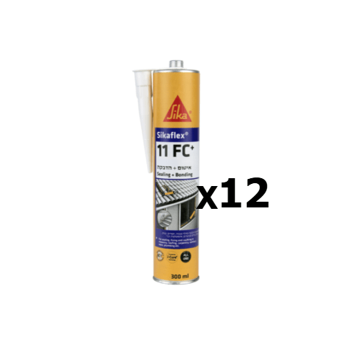קרטון 12 יחידות  סיקפלקס 11FC צבע לבן 