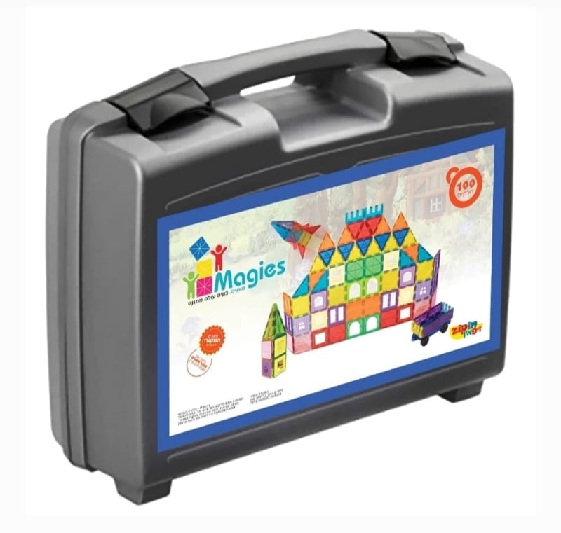 מזוודת מגנטים 100 חלקים