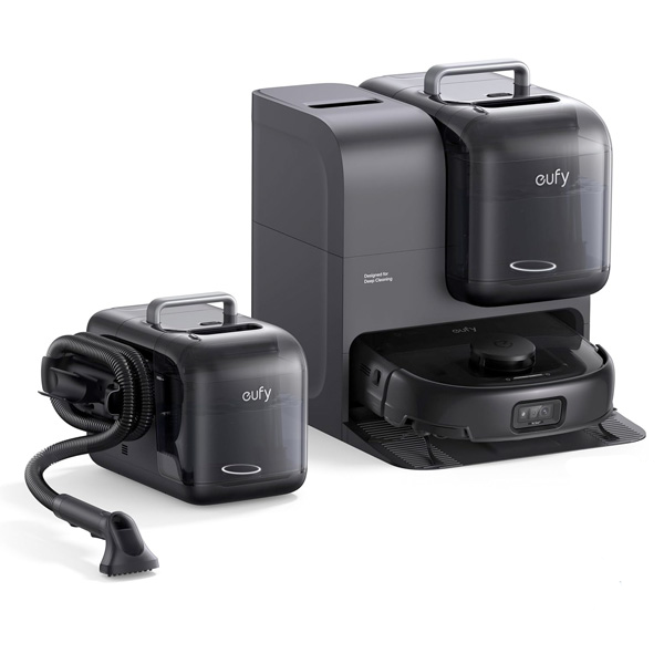 שואב אבק רובוטי Anker Eufy E28 Omni כולל מכונה לניקוי ריפודים