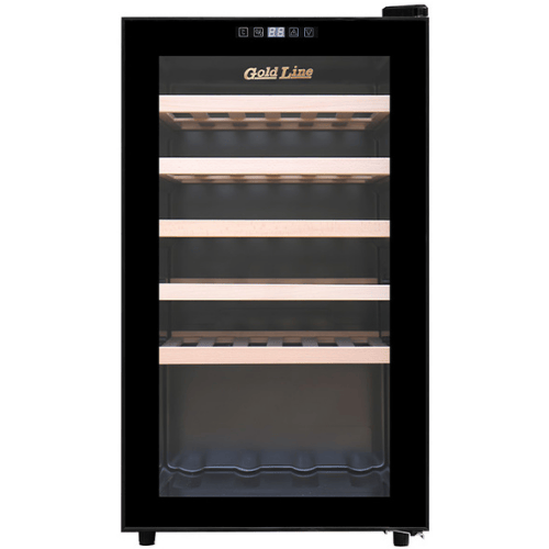 מקרר יין עם מדפי עץ 41 בקבוקים Gold Line BC-41