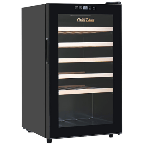 מקרר יין עם מדפי עץ 41 בקבוקים Gold Line BC-41