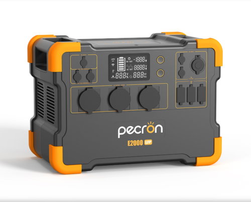 תחנת כח ניידת לקמפינג - PECRON E2000LFP +מקרר/מקפיא נייד 40 ליטר + פנס ראש LED נטען