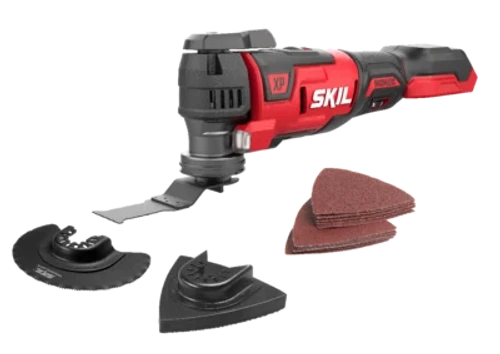 גוף מולטיטול נטען (רב כלי) Brushless 20V עם סט אביזרים + מתנה סוללה 2.0Ah + מטען - סקיל SKIL