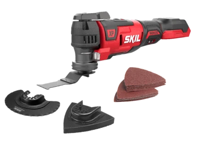 גוף מולטיטול נטען (רב כלי) Brushless 20V עם סט אביזרים + מתנה סוללה 2.0Ah + מטען - סקיל SKIL