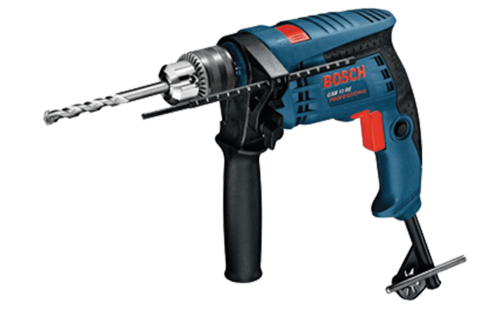 מקדחה/ מברגה רוטטת אלקטרונית בוש 13ממ 600W BOSCH GSB 13RE
