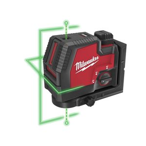 ערכת פלס נטען + סוללה 3 אמפר L4 CLLP USB מבית Milwaukee