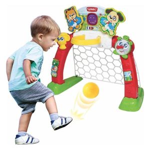 מרכז פעילות וספורט אינטרקטיבי לפעוטות 4 ב 1 אורות וצלילים