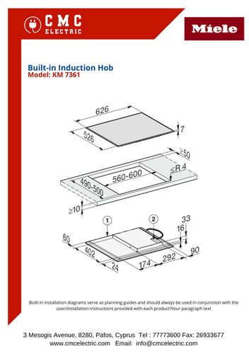 כיריים אינדוקציה 60 ס