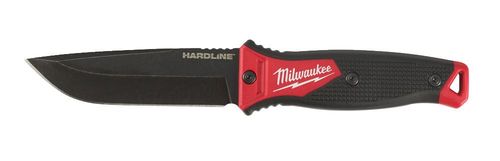 סכין להב חלקה + נרתיק HARDLINE מבית Milwaukee