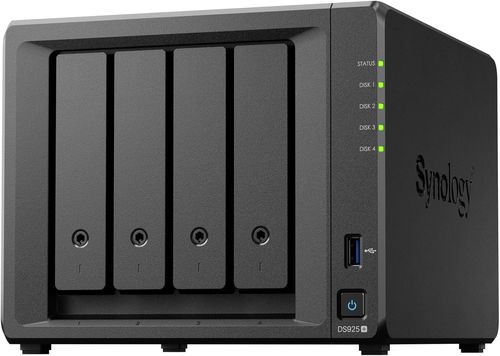 שרת אחסון מתקדם DS925+‎ – 4 NAS ללא כוננים Synology DiskStation DS 925+ 4-Bay
