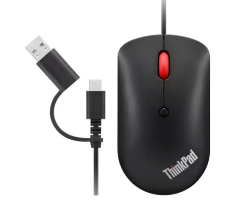עכבר חוטי Lenovo ThinkPad USB-C Wired compact Mouse