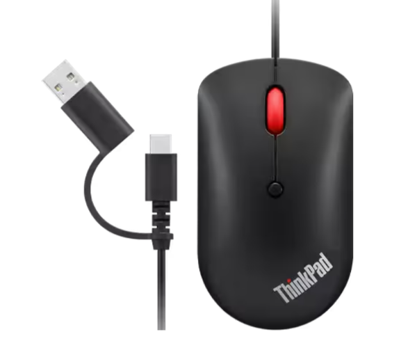 עכבר חוטי Lenovo ThinkPad USB-C Wired compact Mouse