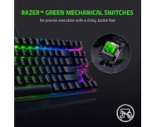 מקלדת גיימינג Razer BlackWidow v3 TKL Wired RGB Green Switches