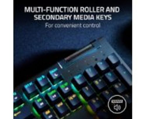 מקלדת גיימינג RAZER BlackWidow V4 X Green Mechanical Switch