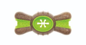 צעצוע חטיף פפיון לכלבים מגומי בניחוח עץ - IMAC