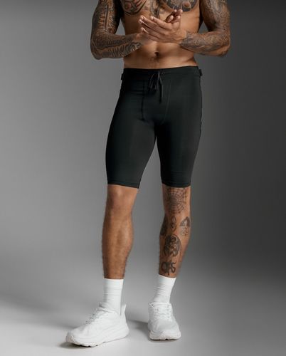 טייץ קומפרשן קצר Aero Mesh Compression Shorts BLK/SRF