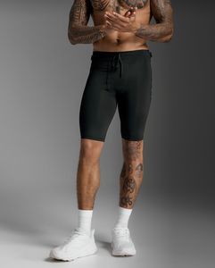 טייץ קומפרשן קצר Aero Mesh Compression Shorts BLK/SRF