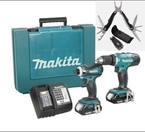 סט 18V מקדחה+אימפקט, 2 סוללות 1.5AH ומטען DLX2141Q1 +אולר רב תכליתי מתנה