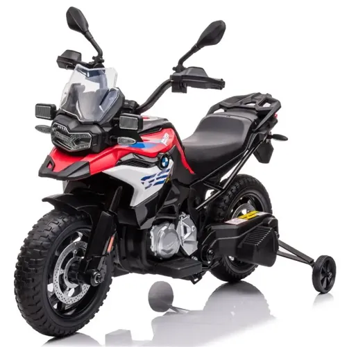 אופנוע BMW F850 GS עם גלגלי גומי אמיתיים 12 וולט - אדום 
