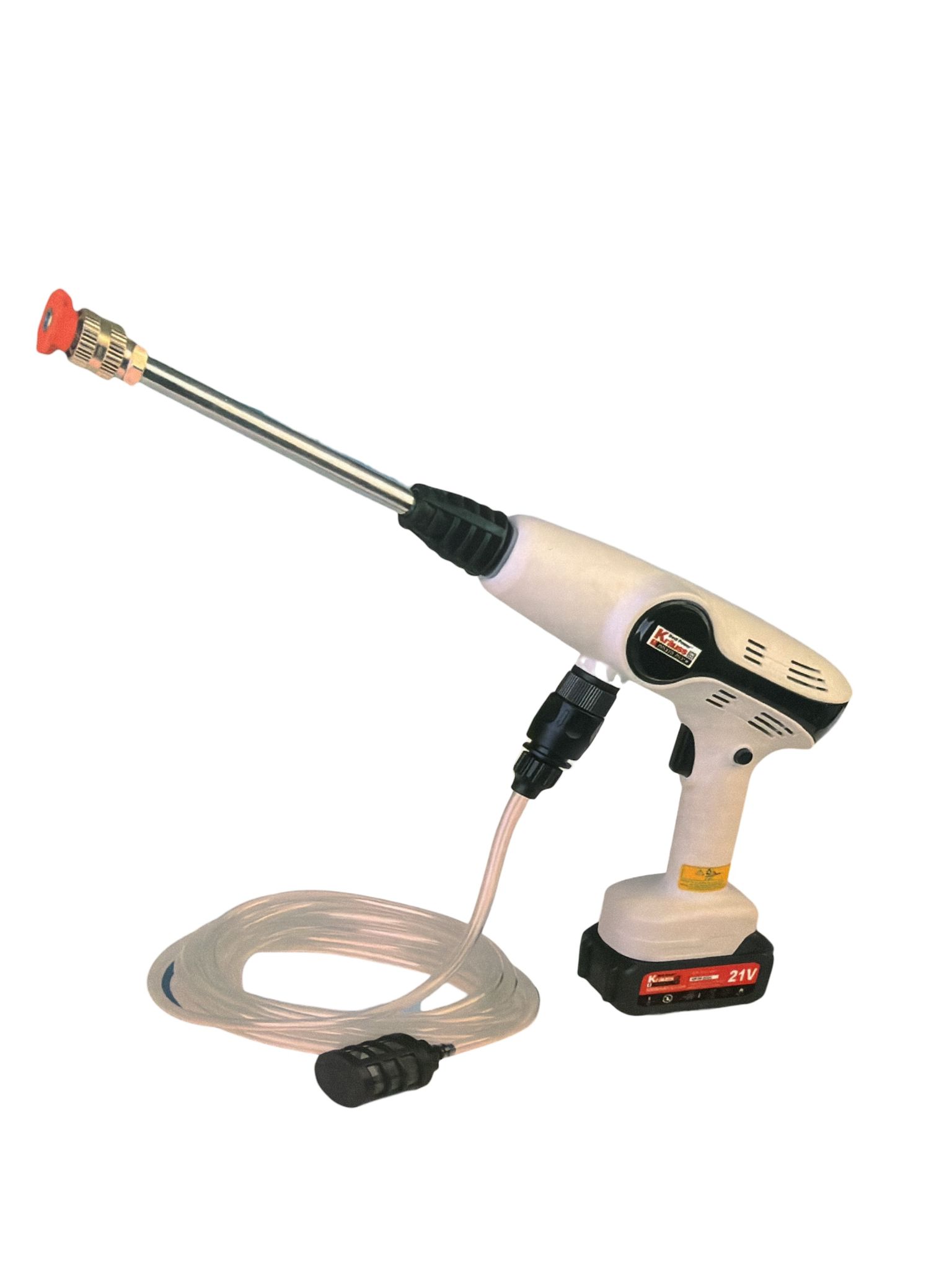 אקדח שטיפה מקצועי נטען Krauss 21V  MAK-988-Li-TURBO כולל סוללה 3AH ומטען 