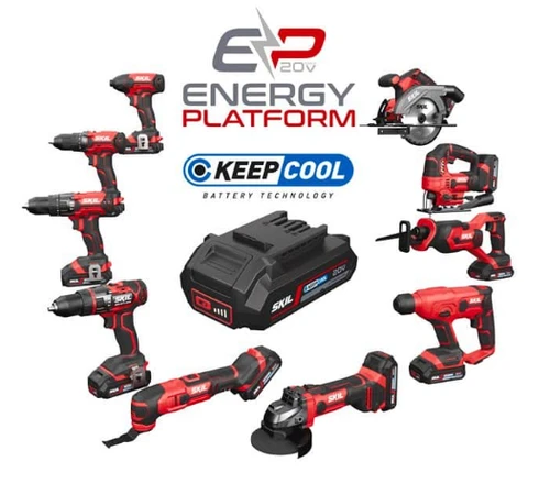 סוללה 20V 2.0Ah בטכנולוגיית Keep Cool + מטען 20V 2.4A במארז - סקיל SKIL