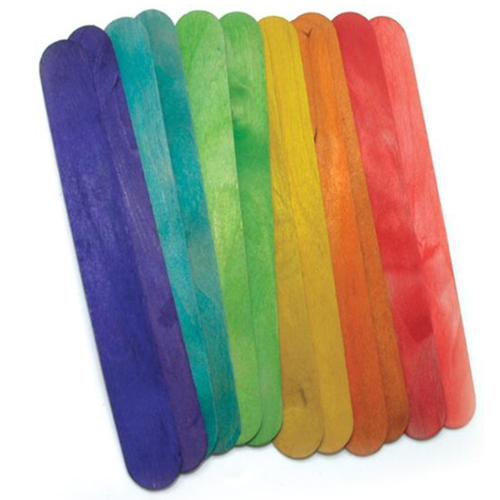 50 מקל רופא צבעוני 15 ס