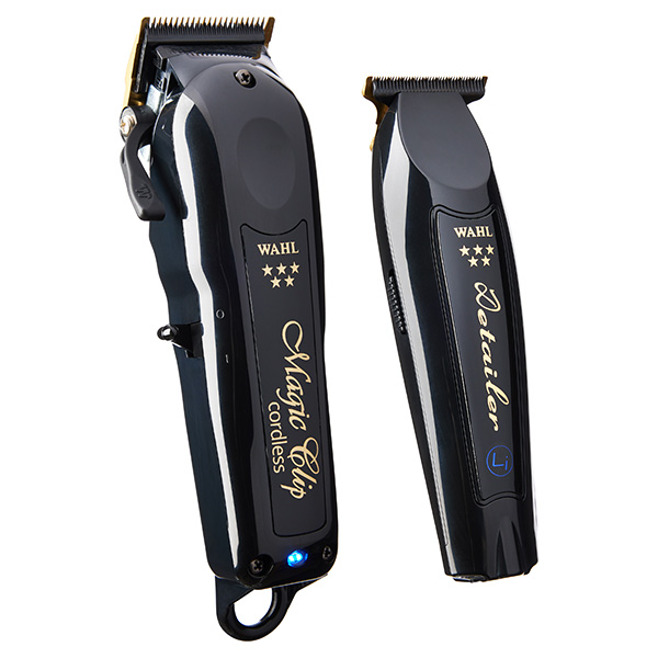 זוג מכונות תספורת WAHL  3025726 Magic Clip+‎Detailer Black  | יבואן רשמי שנתיים אחריות