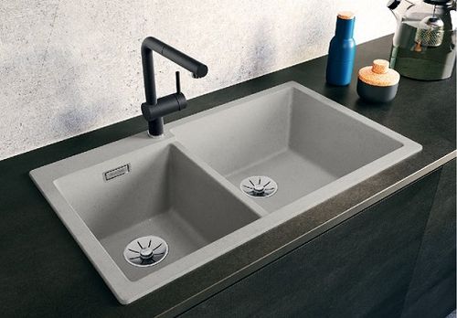 כיור מטבח בלנקו BLANCO כיור מטבח כפול- דגם פלאון 9=יבוא רישמי