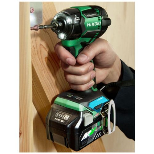 מברגת אימפקט היקוקי/היטאצ’י “1/4 WH36DC עם שתי סוללות 36V 5AH ומטען מהיר