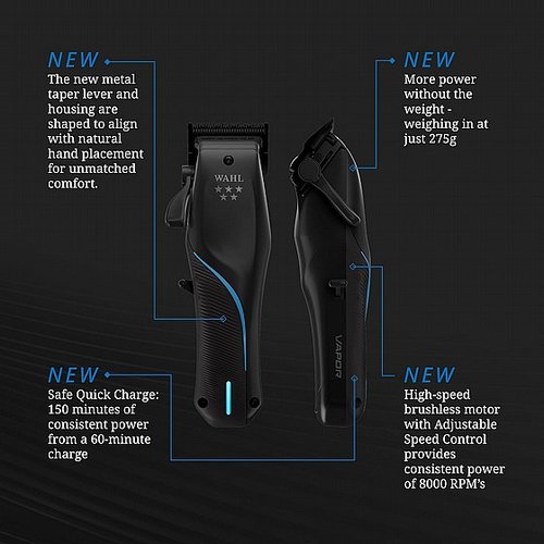 מכונת תספורת מקצועית Wahl 5 star Vapor יבואן רשמי 