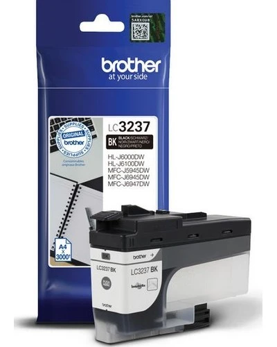 דיו שחור מקורי Brother LC-3237BK בראדר (3,000 דף)