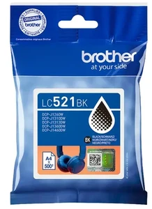 דיו שחור מקורי Brother LC-521BK בראדר (500 דף)
