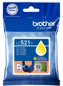 דיו צהוב מקורי Brother LC-521Y בראדר (500 דף)