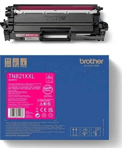 טונר אדום מקורי Brother TN-821XLM בראדר (9,000 דף)