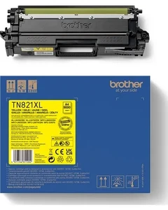 טונר צהוב מקורי Brother TN-821XLY בראדר (9,000 דף)