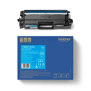 טונר כחול מקורי Brother TN-821XXLC בראדר (12,000 דף)