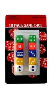 סט 10 קוביות משחק